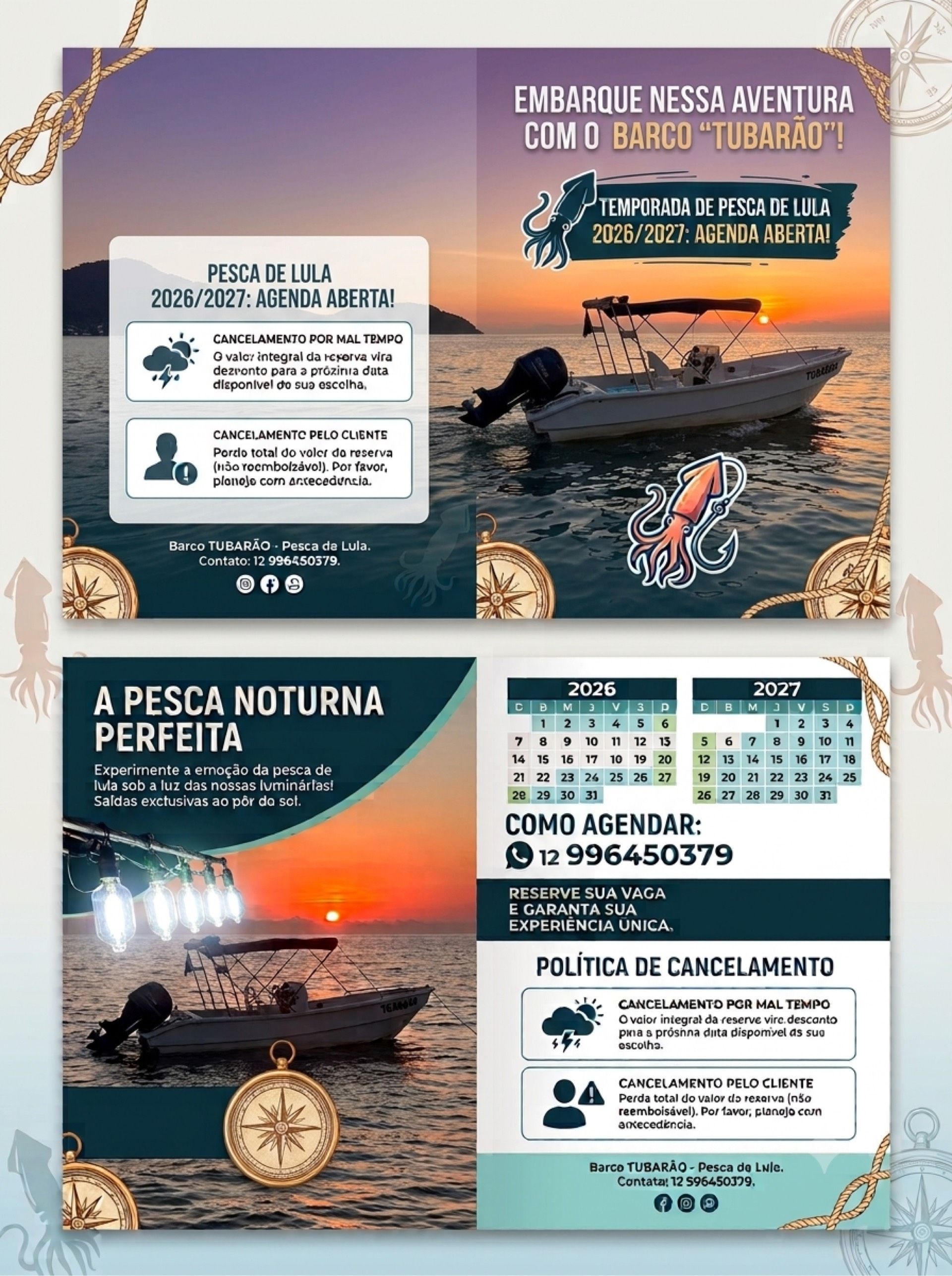 Pesca de Lula  em Ubatuba