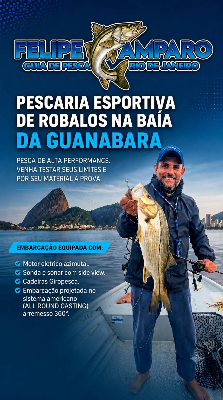 Pescaria Esportiva de Robalos  em Rio de Janeiro