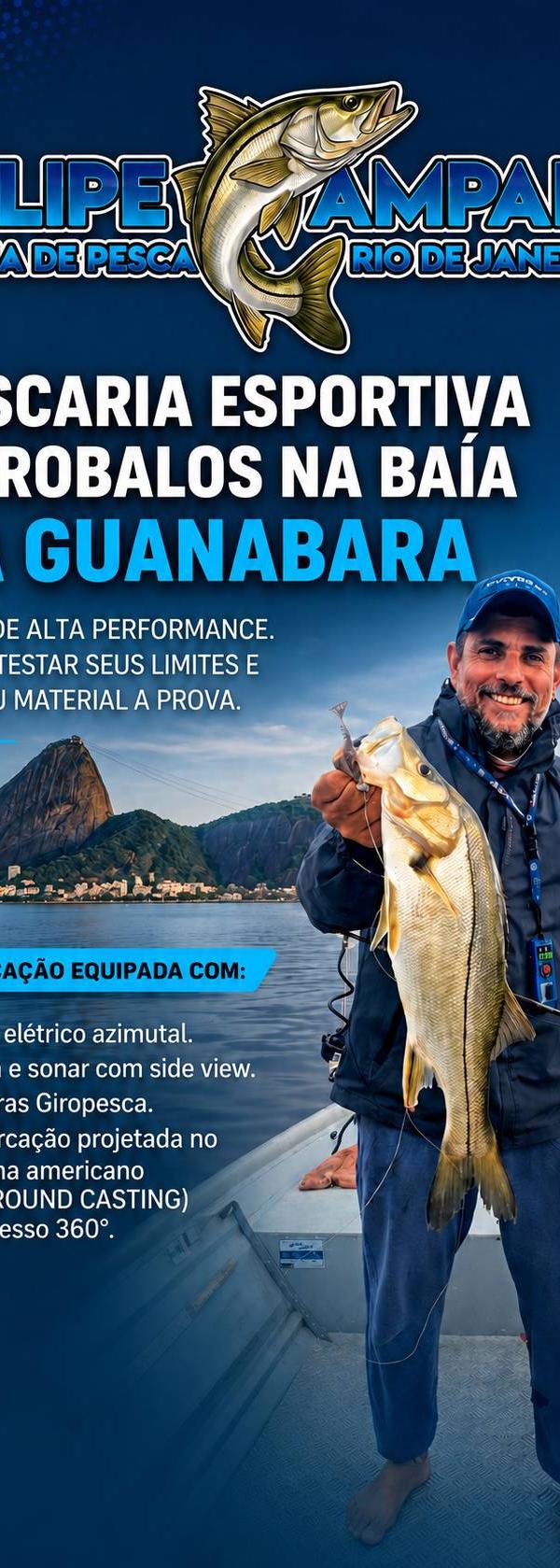 Pescaria com Luiz Felipe Amparo de São João em Rio de Janeiro