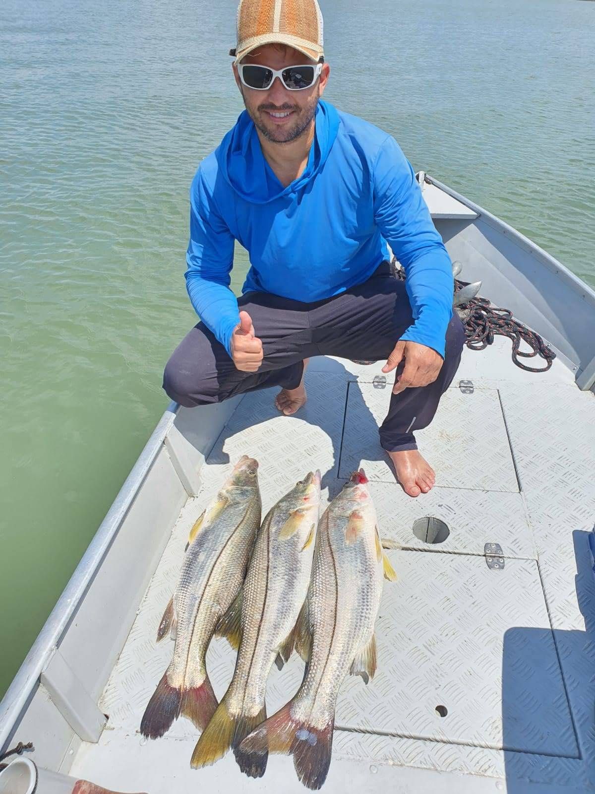 Pescaria mixta: Robalos e Pescadas Amarela  em Marapanim