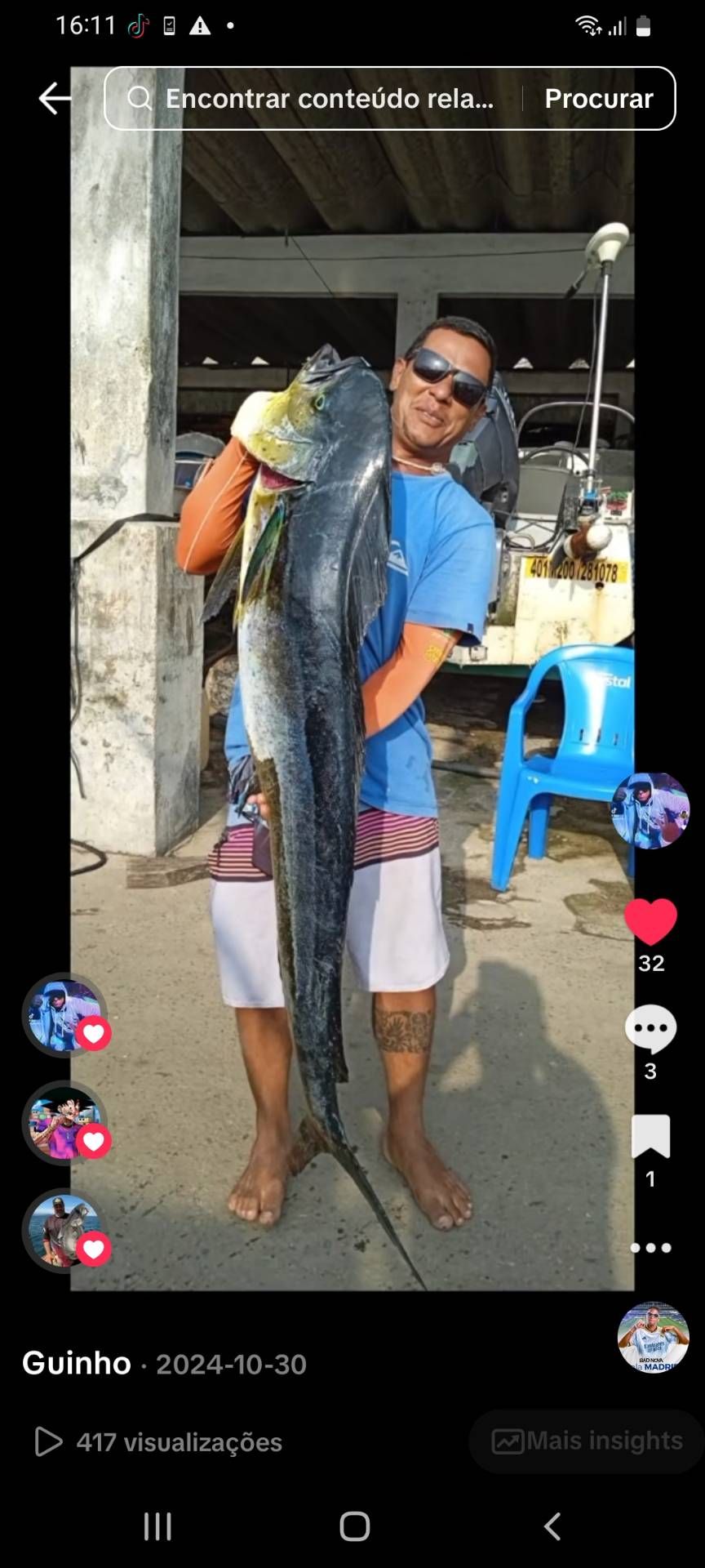 Pescaria Costeira,  Alto mar e robalo em São Vicente