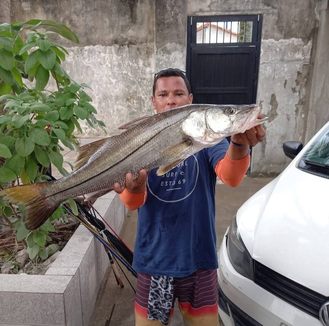 Pescaria Costeira,  Alto mar e robalo em São Vicente